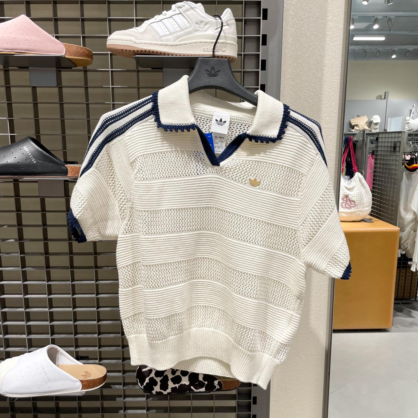 正品阿迪达斯三叶草女子2026秋季新款南法度假风短袖POLO衫KX0713