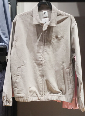 Nike耐克男子2025春新款灯芯绒宽松时尚哈灵顿夹克外套HV4774-009