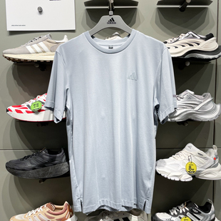 透气健身凉感训练休闲T恤 阿迪达斯25夏季 运动短袖 男装 JL6049 新款