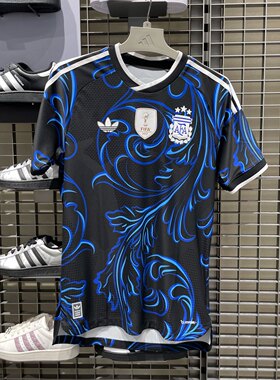 正品阿迪达斯阿根廷2026美加墨世界杯球员版客场短袖足球服JM5901