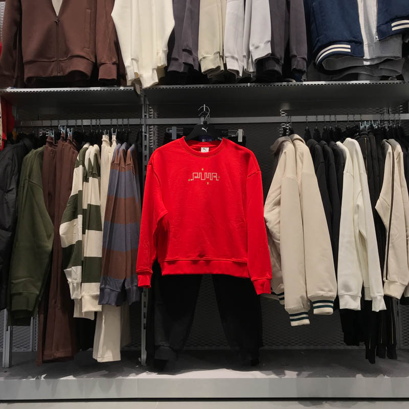 彪马女子2025春季新款蛇年限定运动简约针织卫衣套头衫 631424-11