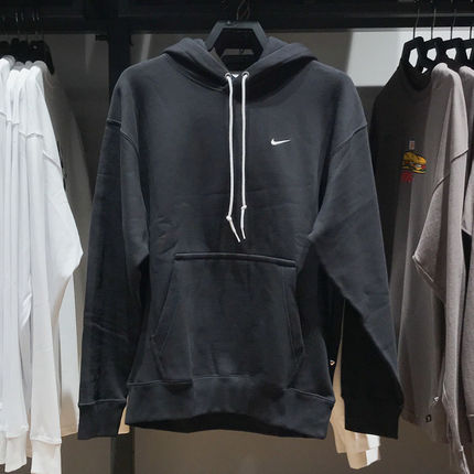耐克男子2025春季新款加绒保暖经典运动百搭连帽套头衫DX1355-010