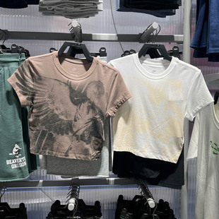 133 耐克女子2025夏季 T恤HV5001 舒适透气百搭运动休闲短袖 214 款