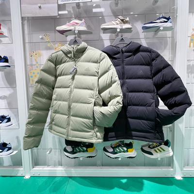 阿迪达斯男子2024冬新款运动休闲舒适保暖600蓬鸭绒羽绒服 IK3174
