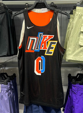 Nike耐克男子2025夏季款简约舒适透气双面运动休闲背心IH9272-010