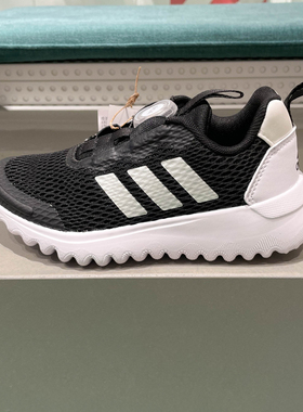 阿迪达斯童鞋2024秋季新款旋转按钮防滑轻盈透气运动休闲鞋IE3957