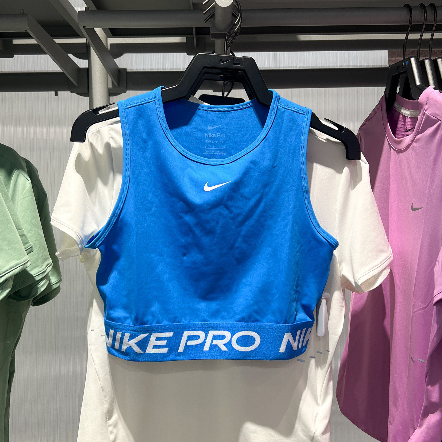 正品耐克女装2026夏Dri-FIT速干训练运动短款紧身背心 FZ3616-435