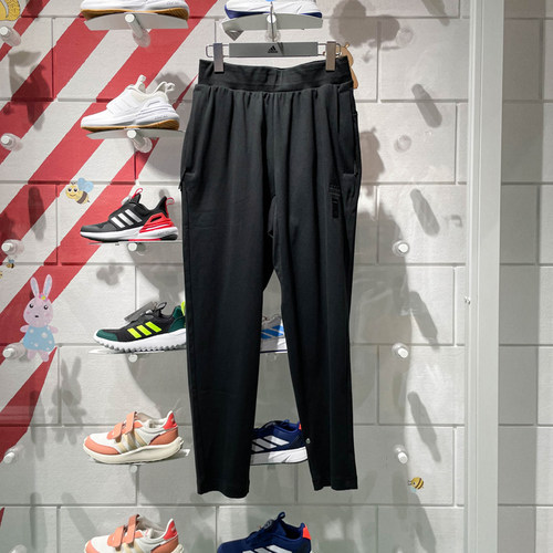 阿迪达斯男装2024夏款武极系列纯棉长裤运动宽松九分休闲裤IW1507