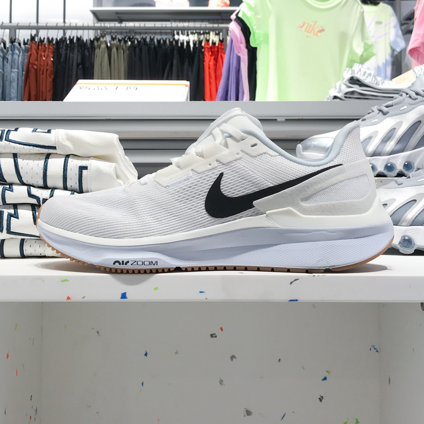 耐克男鞋夏AIR ZOOM STRUCTURE 25透气运动缓震跑步鞋 DJ7883-114