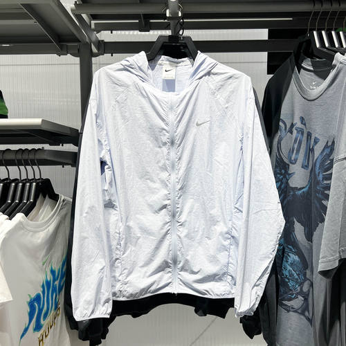 正品耐克女装2026年秋季简约百搭防晒连帽梭织跑步夹克IH7974-085
