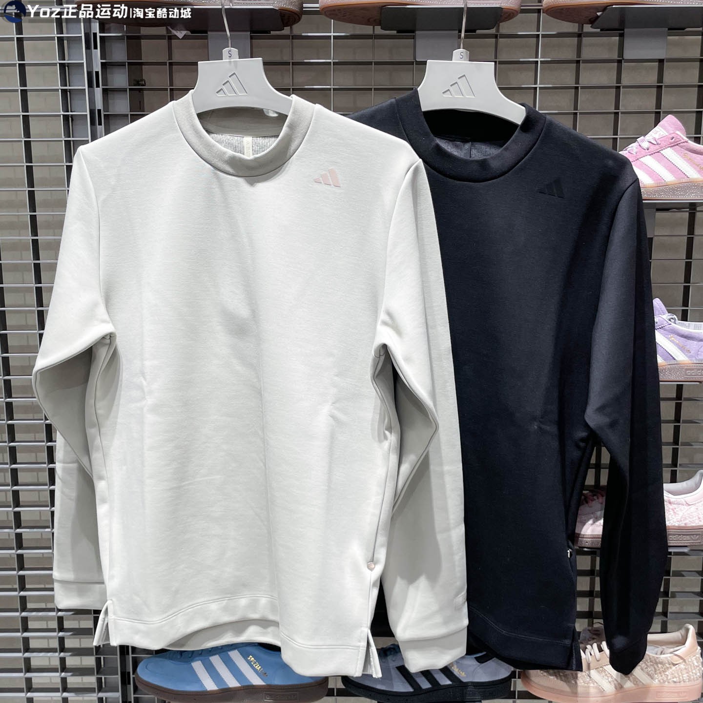 阿迪达斯三叶草男装2026春新款运动休闲卫衣套头衫 KG0802 KG0803