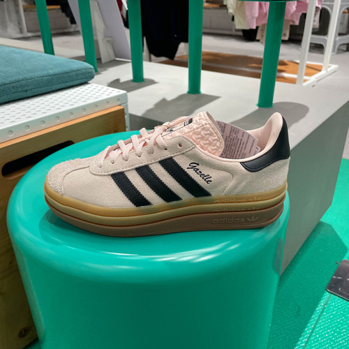 阿迪达斯三叶草女鞋2024春新款运动休闲鞋厚底低帮T头板鞋 IE0429