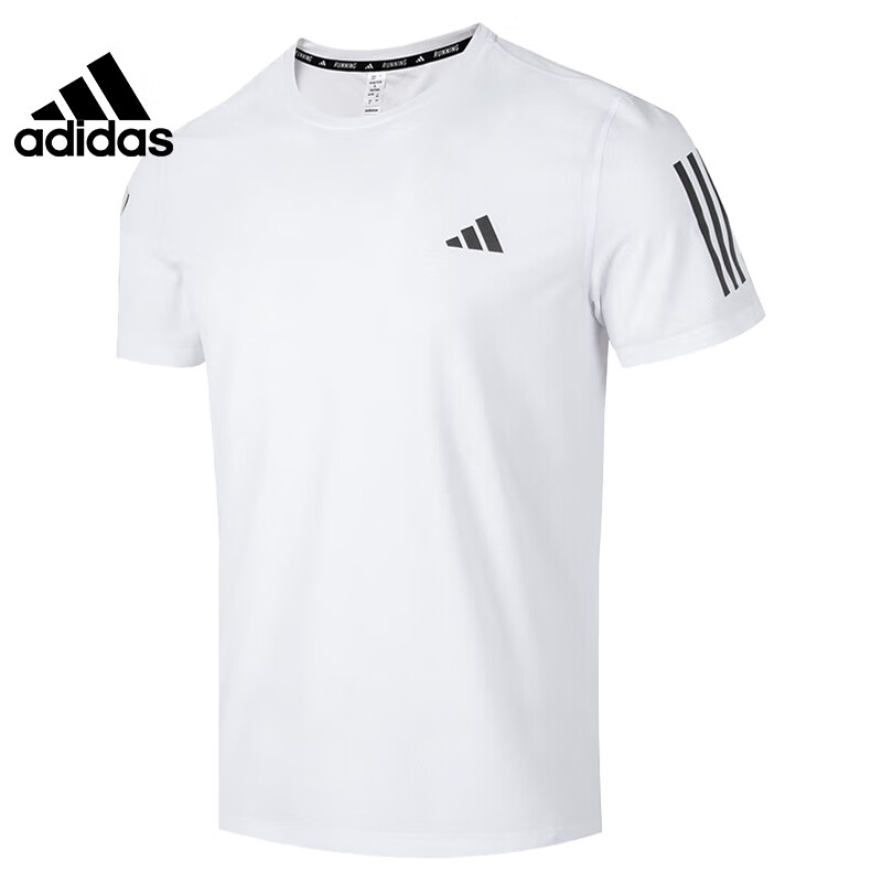阿迪达斯男装2024春新款运动休闲百搭上衣跑步透气短袖T恤 IK7436