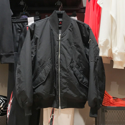 正品耐克男子2024冬季新款Jordan运动休闲保暖梭织夹克FV7268-010