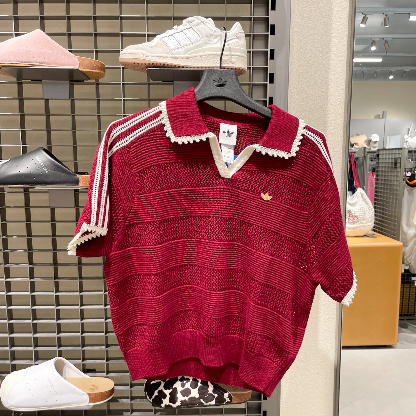 正品阿迪达斯三叶草女子2026秋季新款南法度假风短袖POLO衫KX0714
