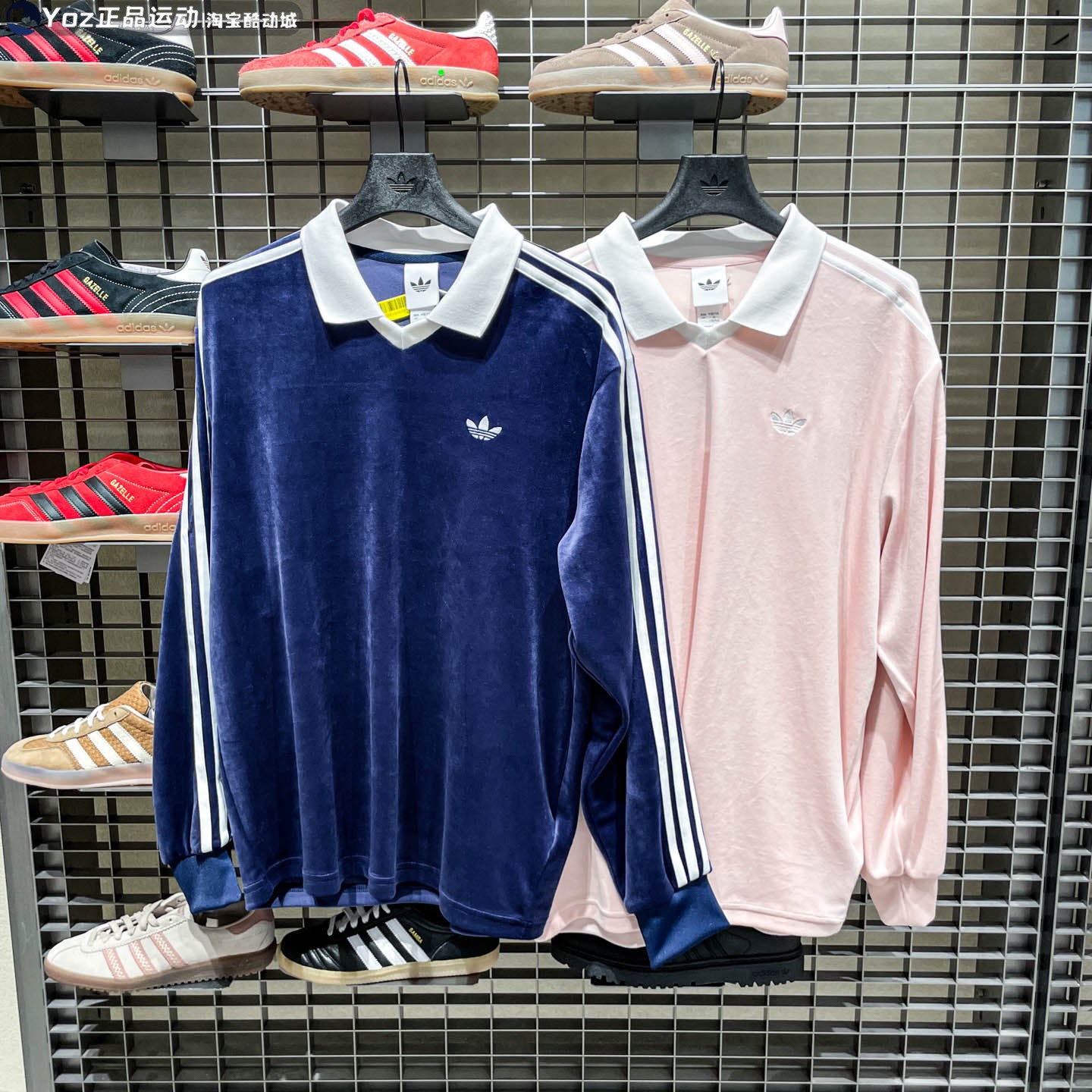 阿迪达斯三叶草男装2026春新款休闲翻领POLO衫卫衣 KQ5486 KQ5487