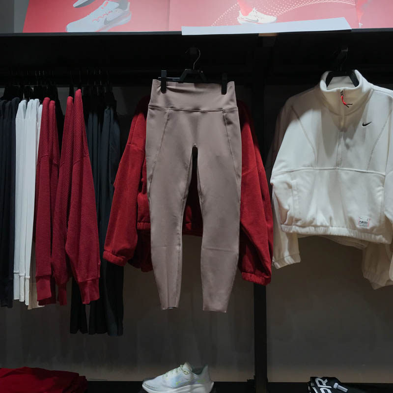 NIKE耐克女子2025春新款速干透气中强度塑形九分紧身裤HQ6814-233