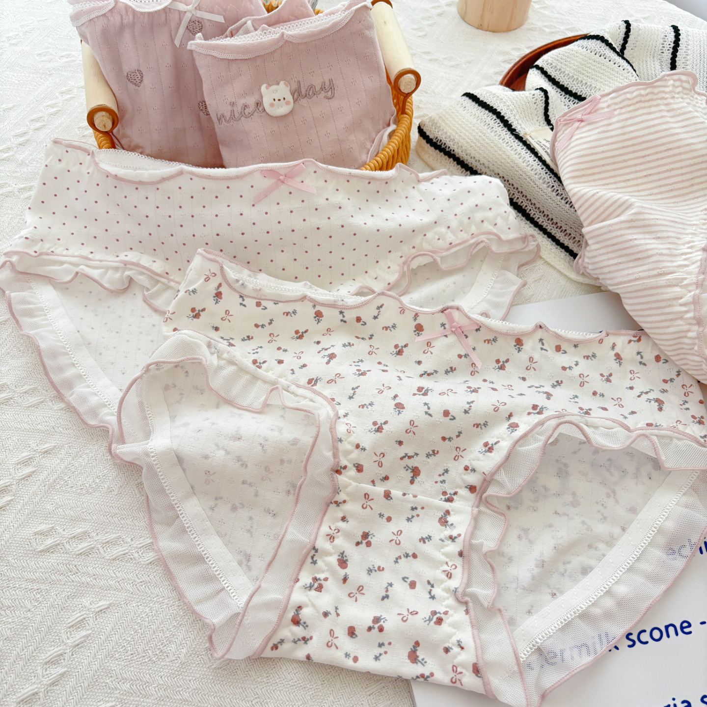 香芋紫森系内裤抗菌女士三角裤