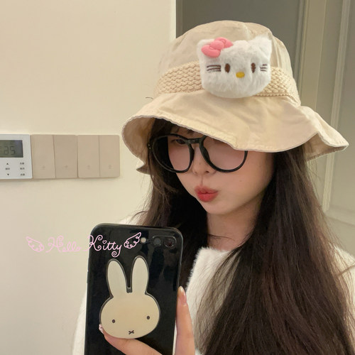 可爱渔夫帽遮阳防晒盆帽渔夫帽女