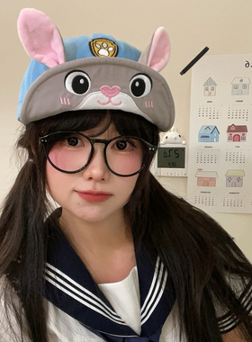 可爱朱迪兔子警官鸭舌帽遮阳百搭