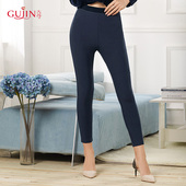 女显瘦舒适柔软裤 打底裤 子3L853 春季 古今弹力紧身薄款