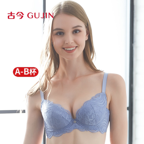 古今3/4蜂巢网眼布女杯蕾丝