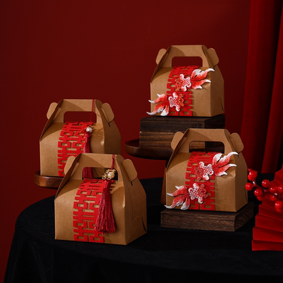 中式婚礼糖果礼盒装空盒