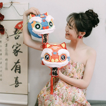 结婚新娘晨袍拍照道具醒狮灯笼婚礼接亲堵门游戏领证伴娘拍摄神器