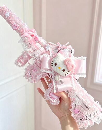 和平精英吃鸡同款枪皮洛丽塔lo枪手作花嫁lolita拍摄道具少女蕾丝