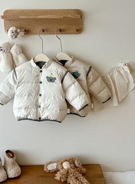 儿童轻薄羽绒外套秋冬新国标90白鸭绒男童羽绒服内胆宝宝冬季马甲