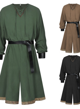 Medieval Retro Robe Tunic Templar Knight Guard Armed Clothin