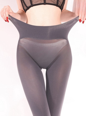 安可拉红无缝裆哑光天鹅绒丝袜100D厚春秋高级感无痕开档连裤袜