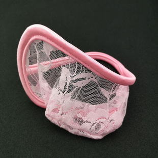 趣味内裤 男士 蕾丝透无痕男女款 性感隐形丁字裤 品质潮内内 C字裤