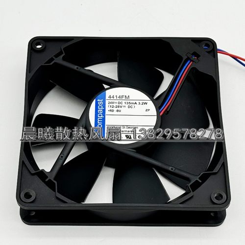 4414FM ebmpapst风机 原装德国 3.2W DC24V 12025 低噪音轴流风