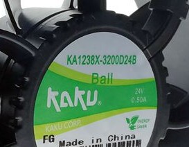 KA1238X-3200024B 原装卡固 3线FG 4寸12038 24V全金属散热风扇