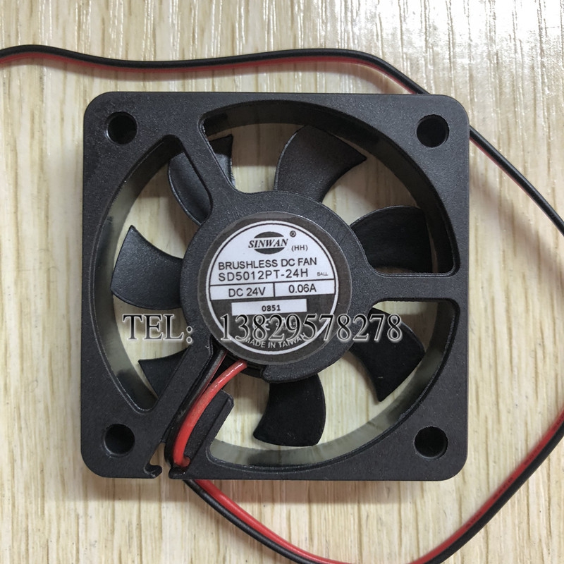 原装 SINWAN SD5012PT-24H 24V 0.06A 5CM 5010 变频器散热风扇