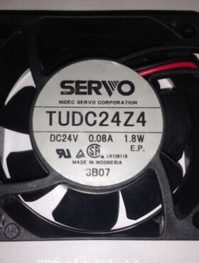 日本SERVO TUDC24Z4 DC24V 1.8W 6025 6CM 变频器散热风扇