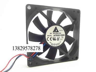 台达 AFB0812MB-ROO 8015 12V 0.17A 8CM 8厘米 三线静音滚珠风扇