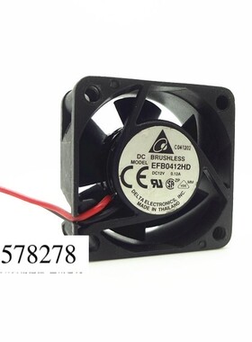 台达 EFB0412HD 4020 12V 0.12A 4CM/厘米 双滚珠 交换机散热风扇