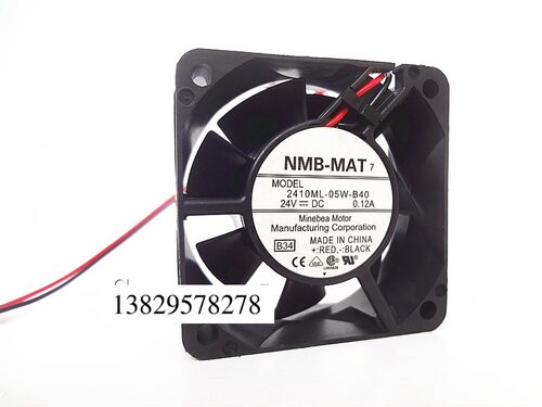 NMB 2410ML-05W-B40 6025 24V 0.12A 6CM/厘米 变频器 散热风扇
