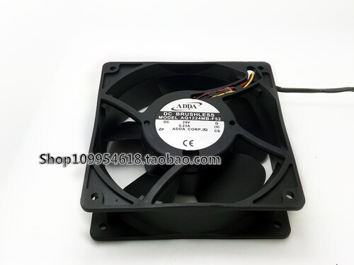 ADDA 12038 AQ1224HB-F51 24V 0.23A 12CM 3线 变频器机箱风扇