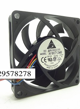 原装台达 7015 AFB0712MB 12V 0.24A 4线PWM测速 CPU机箱散热风扇