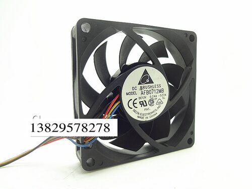 原装台达 7015 AFB0712MB 12V 0.24A 4线PWM测速 CPU机箱散热风扇
