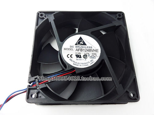 台达 AFB1248VHE 12038 12cm 48V 0.27A 3线带原装接口散热风扇