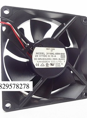 NMB 3110KL-05W-B59 8025 8cm 24V 0.15A 变频器 工控机散热风扇