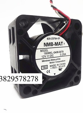 原装 NMB 4020 4CM 12V 0.25A 3线 1608KL-04W-B79 双珠散热风扇