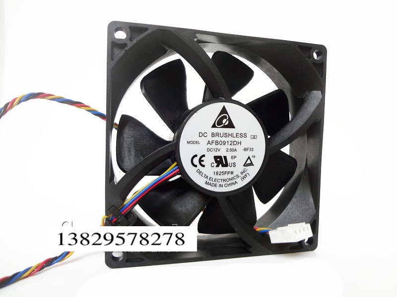 台达 AFB0912DH 9025 12V 2.50A 9CM 9厘米 4线温控 暴力机箱风扇图片