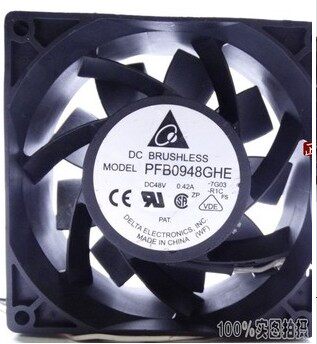 台达DELTA PFB0948GHE 48V 0.42A 9038 9CM 变频器风扇 散热风机