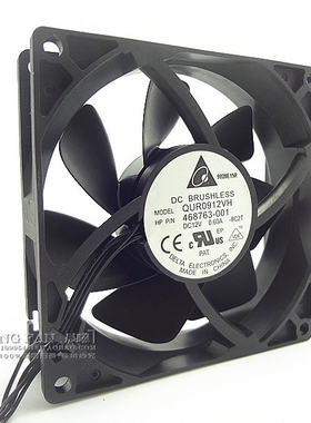 原装 台达 QUR0912VH 9025 12V 0.60A 9CM/厘米PWM温控大风量风扇