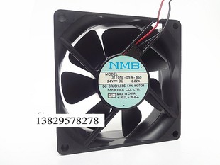 05W B60 24V NMB 8cm8厘米 3110NL 0.22A 2线变频器散热风扇 8025